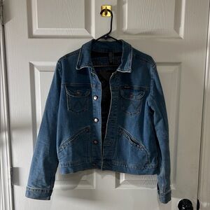 Wrangler Women’s Blue Aztec Denim Jacket